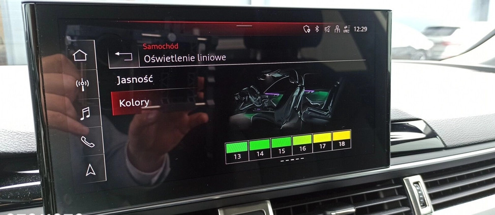 Audi A4 cena 119900 przebieg: 50383, rok produkcji 2021 z Lidzbark małe 562